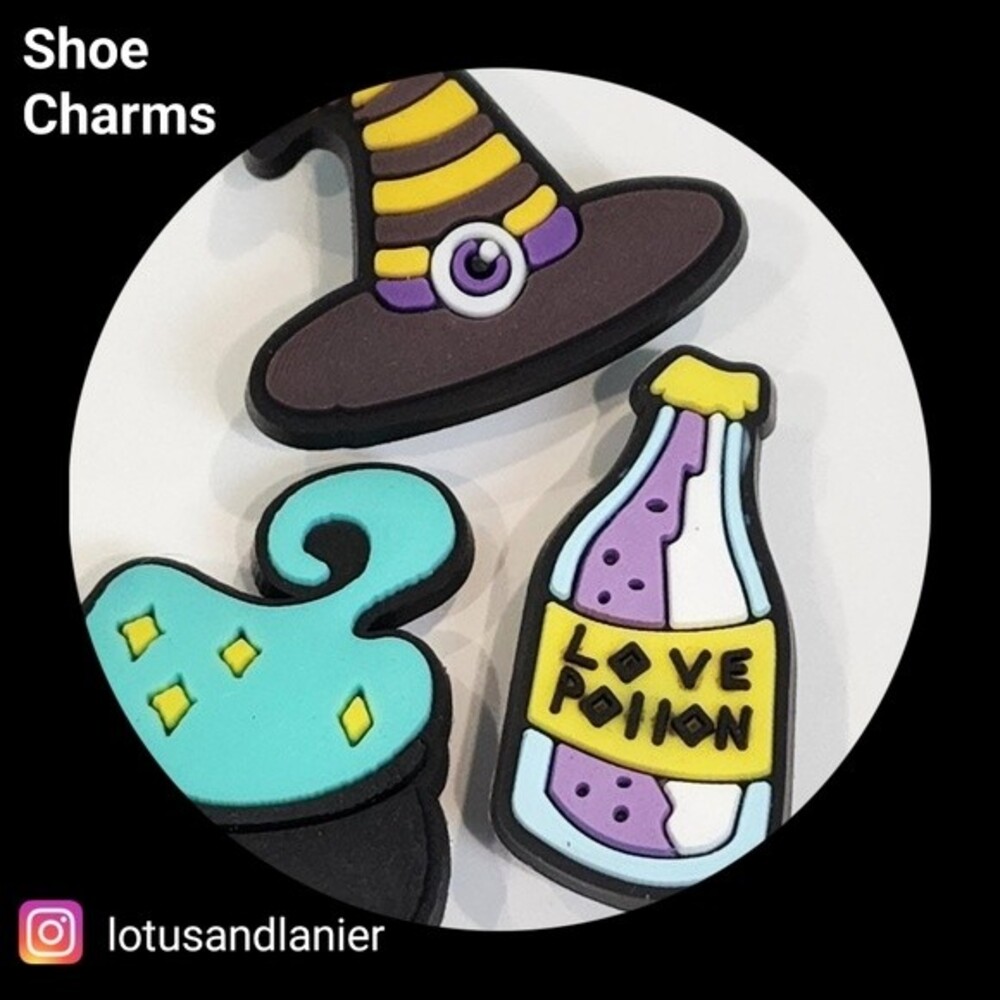 Shoe Charms "Love Potion" Charms Set of 3